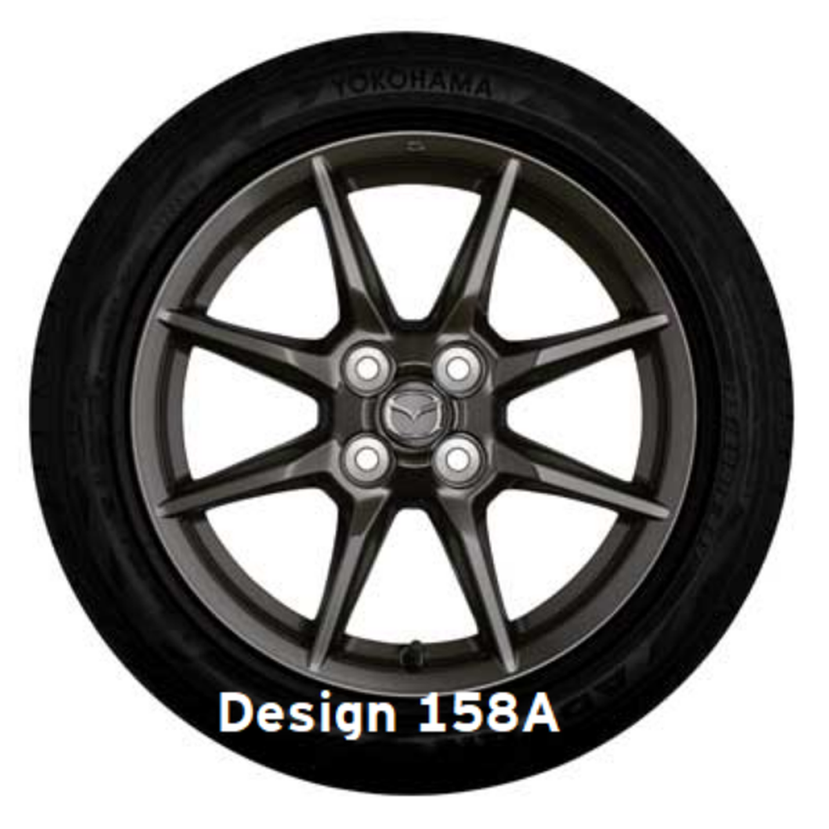 Mazda MX-5 ND ab 2015 Leichtmetallfelge 16" Design 158A, Titangrau 9965-H2-6560 Räder Mazda