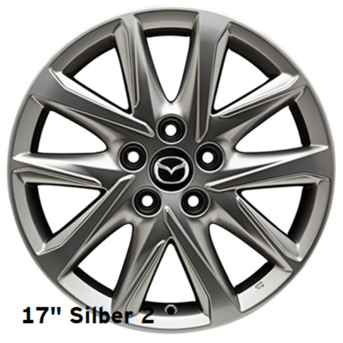 Mazda CX-5 KF ab 2017 Leichtmetallfelge 17" Design 67, silberfarben KB8M-V3-810 Räder Mazda