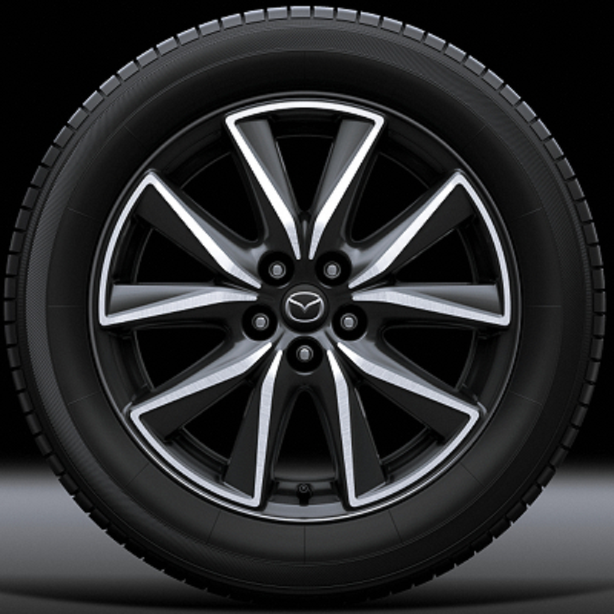 Mazda CX-5 KF ab 2017 Leichtmetallfelge Räder Mazda 19" Design 162 Diamantschliff-Design. 9965-52-7090