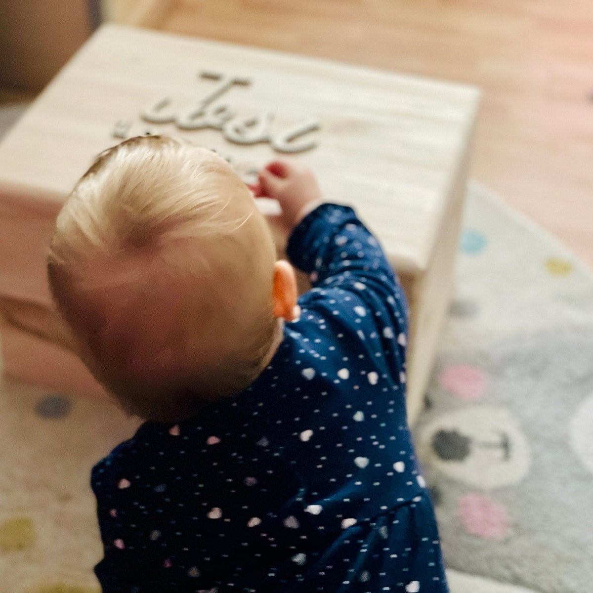 Personalisierte Holzkiste als Erinnerungskiste Kiste für Kinder Kiste Das Glückswerk