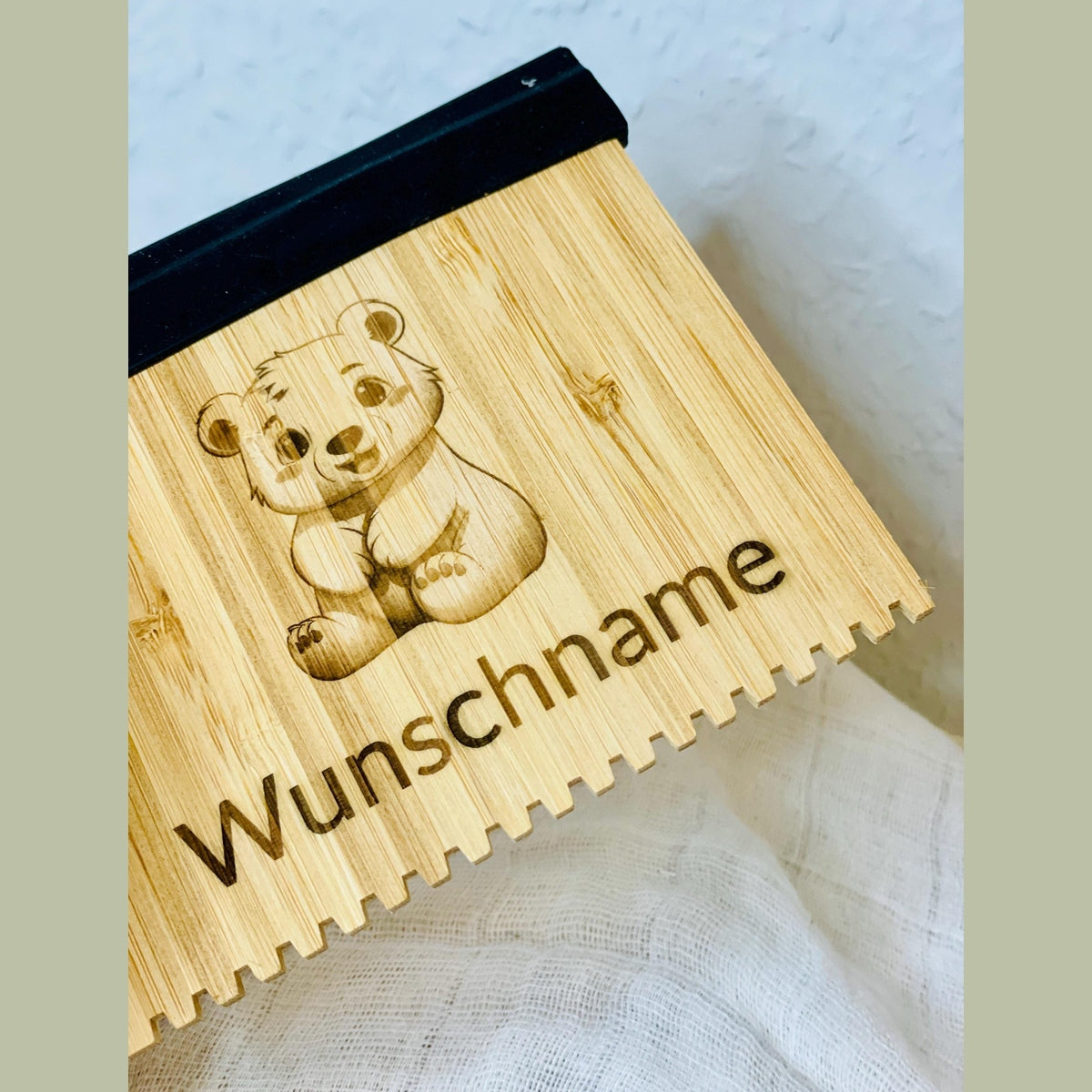 Eiskratzer personalisiert aus Holz Eiskratzer Das Glückswerk