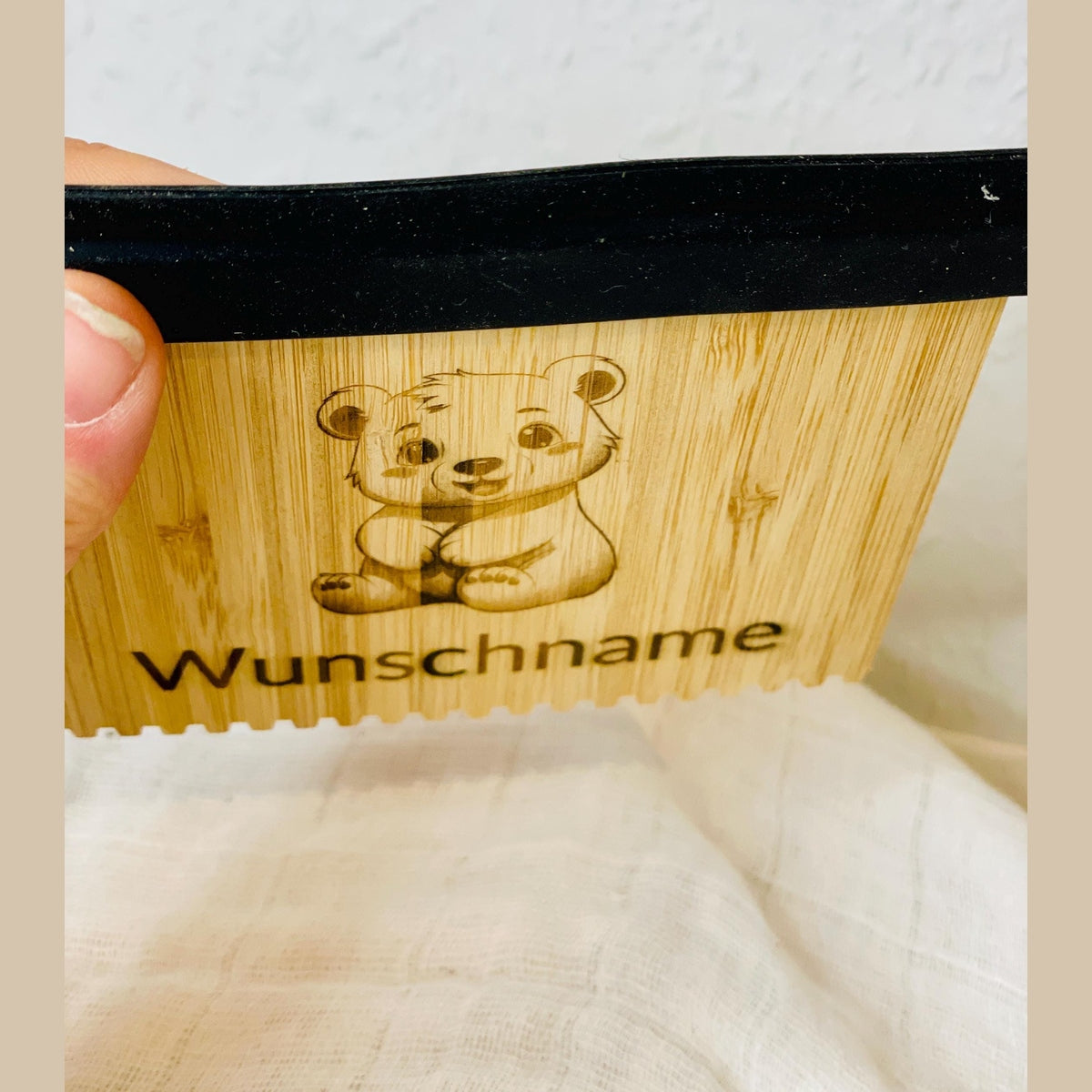 Eiskratzer personalisiert aus Holz Eiskratzer Das Glückswerk