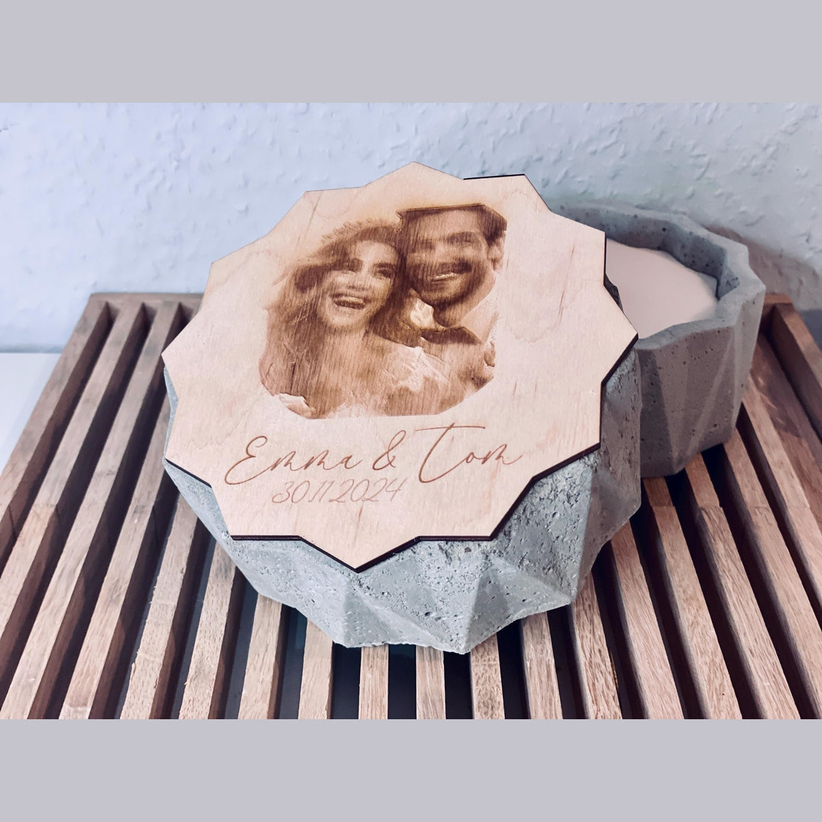 Betonkerze zur Hochzeit - Rustikale Kerze zum verschenke Outdoor-kerze Betonkerze Das Glückswerk