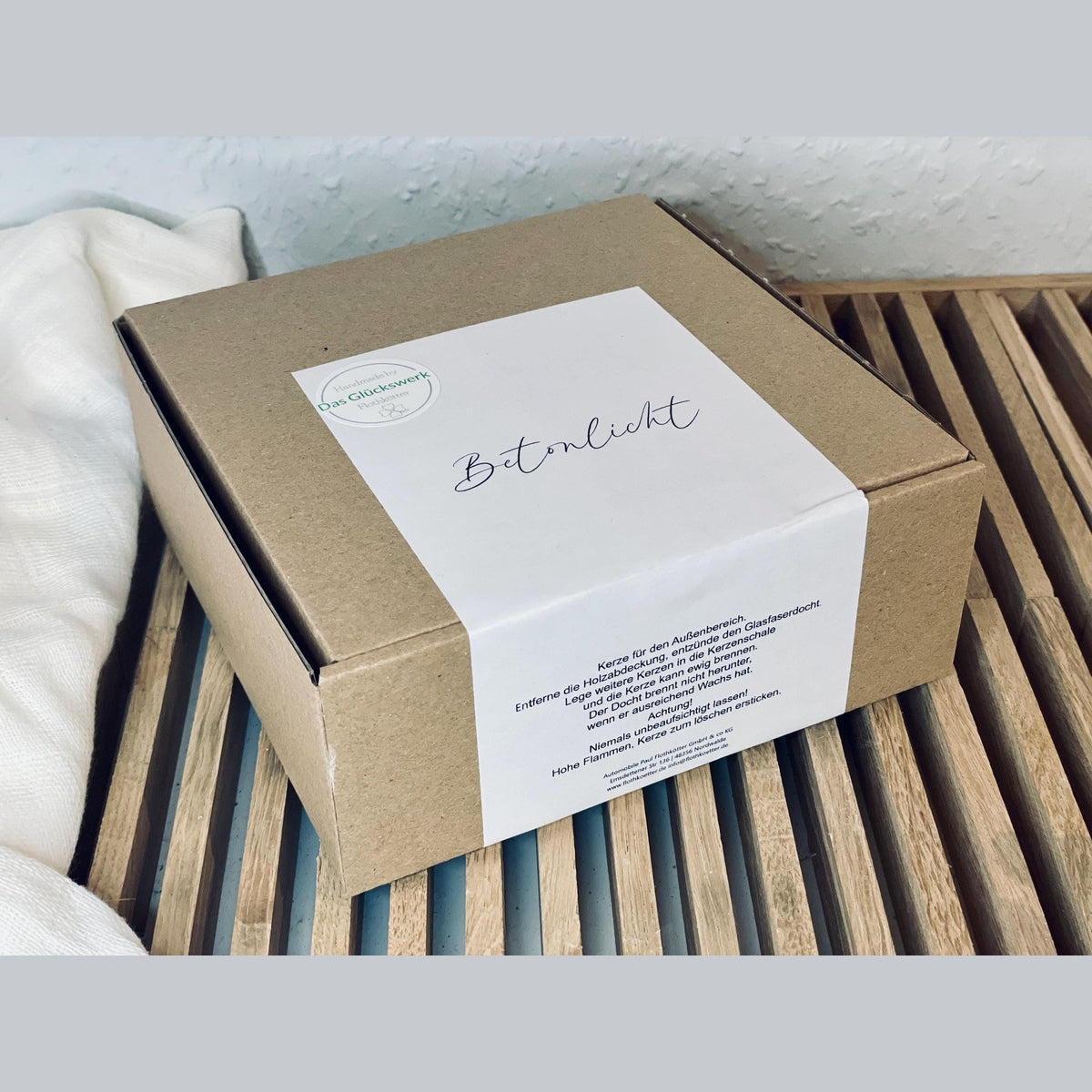 Betonkerze 2.0 Kerzenfresser-Rustikale Kerze zum verschenken Outdoor-Kerze Betonkerze Das Glückswerk