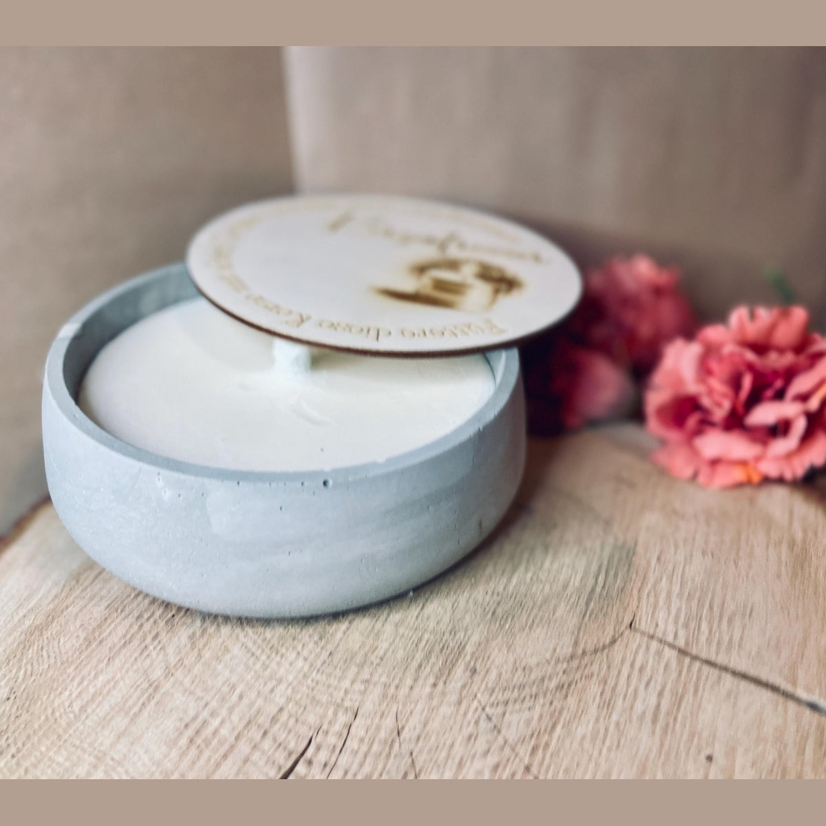 Betonkerze Kerzenfresser-Rustikale Kerze zum verschenken Outdoor-Kerze Betonkerze Das Glückswerk