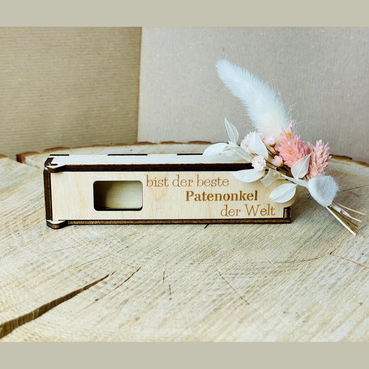 Schokoriegel case mit der Aufschrift "beste/r Oma Opa Papa Mama" Schokoriegelbox Das Glückswerk