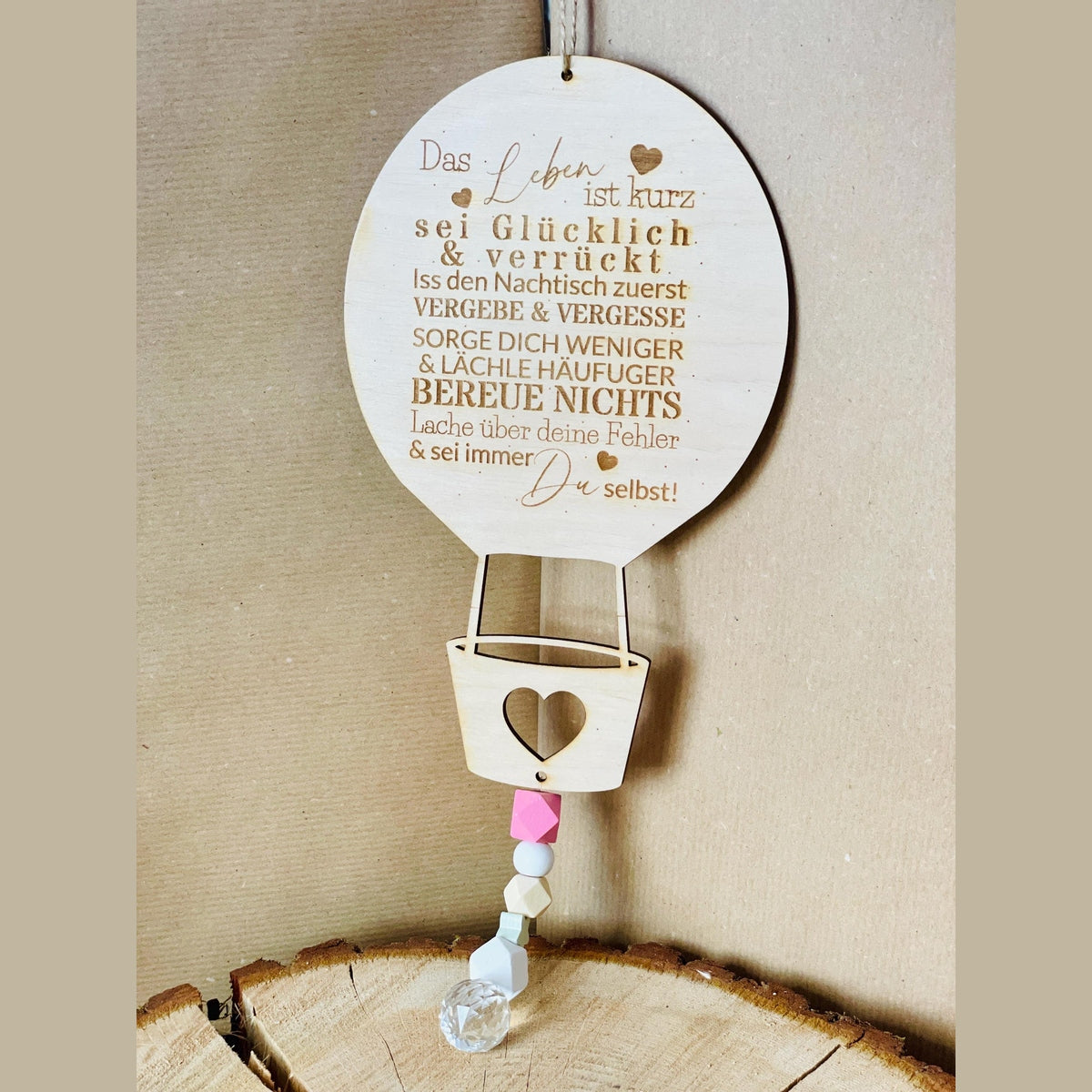 Sonnenfänger für Kinderzimmer als Ballon zum aufhängen als Fensterdekoration Fensterbild Das Glückswerk