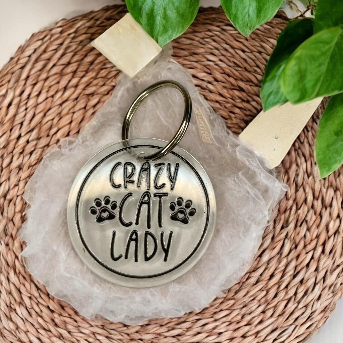 Schlüsselanhänger "Crazy Cat Lady" – Für verrückte Katzenliebhaberinnen Schlüsselanhänger Das Glückswerk
