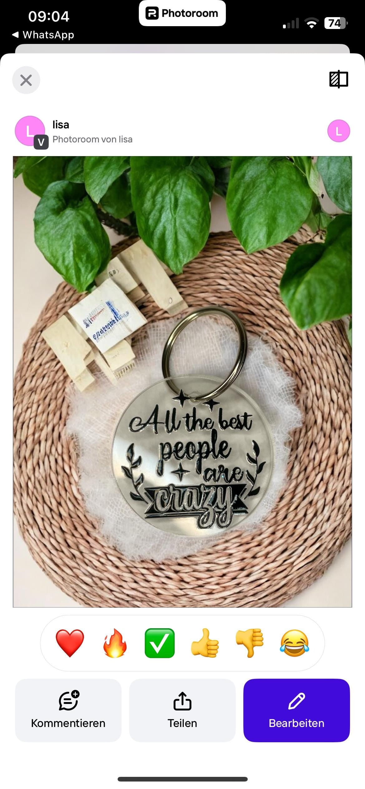 Schlüsselanhänger All the Best People Are Crazy, Acryl Anhänger mit frechem Spruch, DasGlueckswerk, Schlüsselanhänger, Keychains, Acryl, Metall