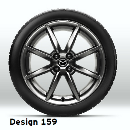 Mazda MX-5 ND ab 2015 Leichtmetallfelge 17" Design 159, Brillantsilber 9965-A0-7070 Räder Mazda