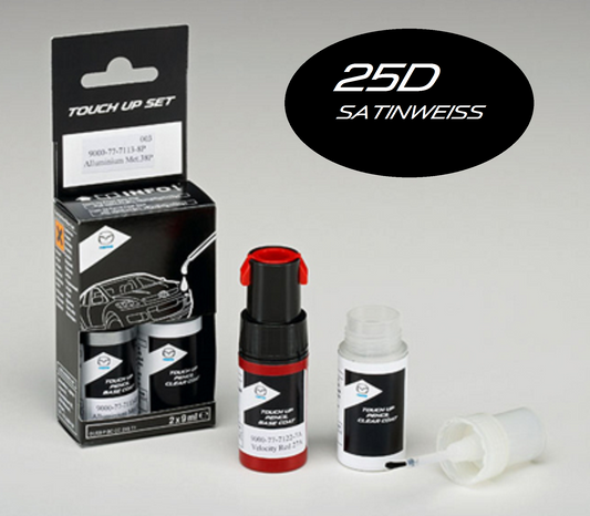 Mazda Lackstift (25D - Satinweiß Metallic) Mein Shop