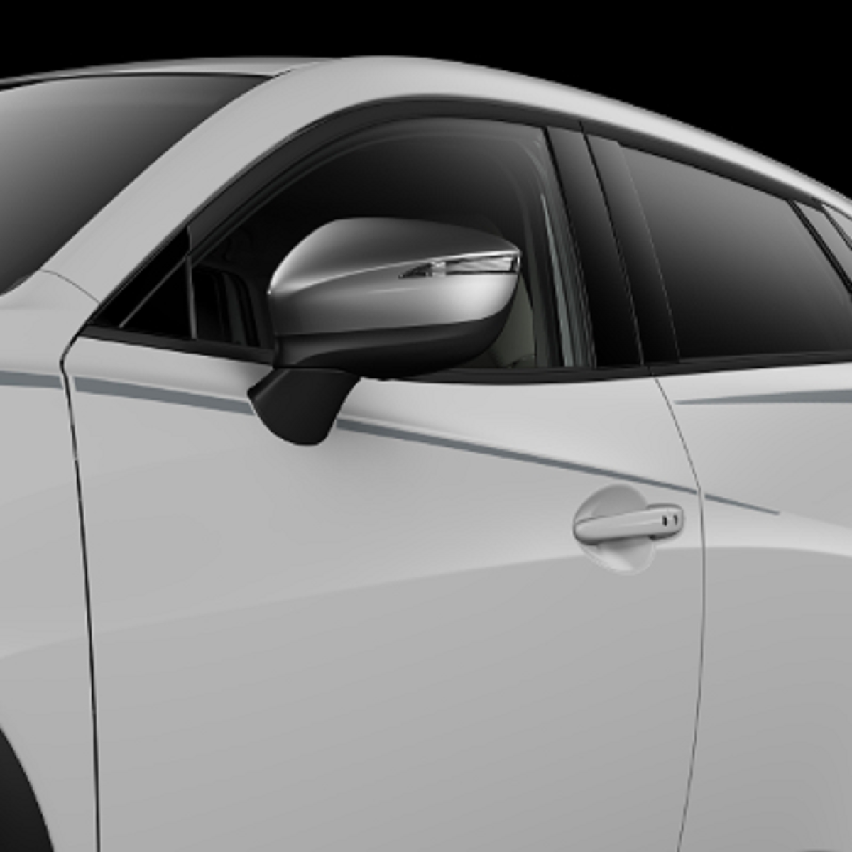 Mazda CX-3 DK ab 2015-2022 Außenspiegelverkleidung Außenausstattung Mazda silber