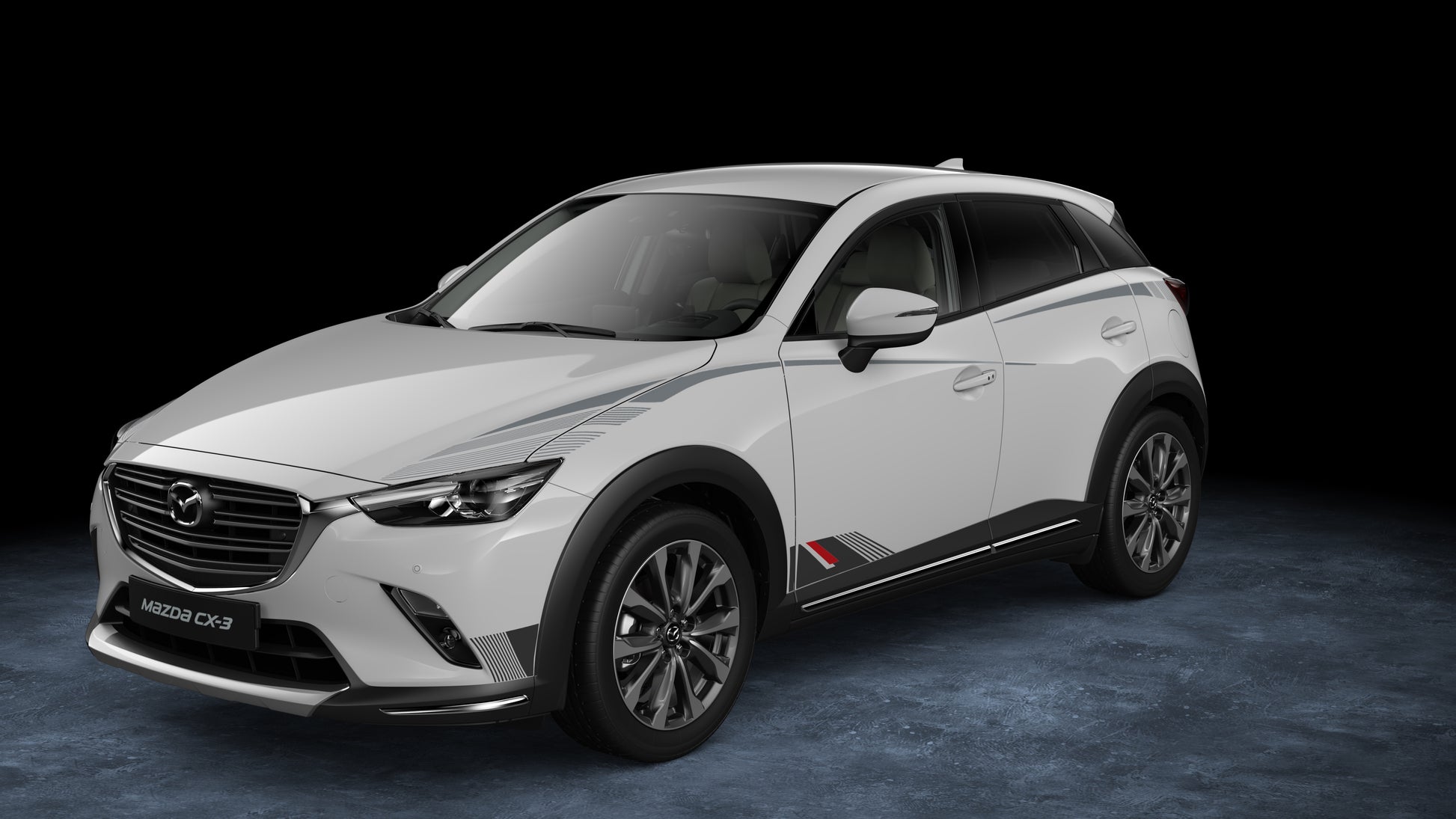 Mazda CX-3 DK ab 2021 Folierung Seitlich oben DB2W-V3-040 -S3 Folierung Seitlich oben Mazda