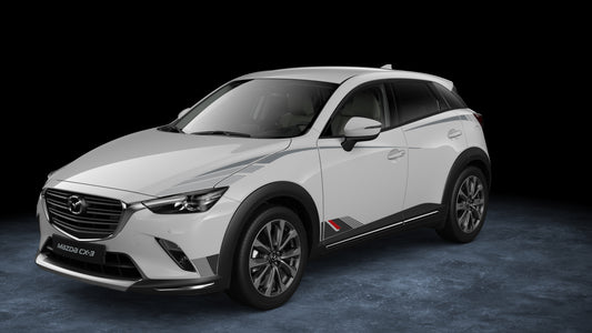 Mazda CX-3 DK ab 2021 Folierung Seitlich oben DB2W-V3-040 -S3 Folierung Seitlich oben Mazda