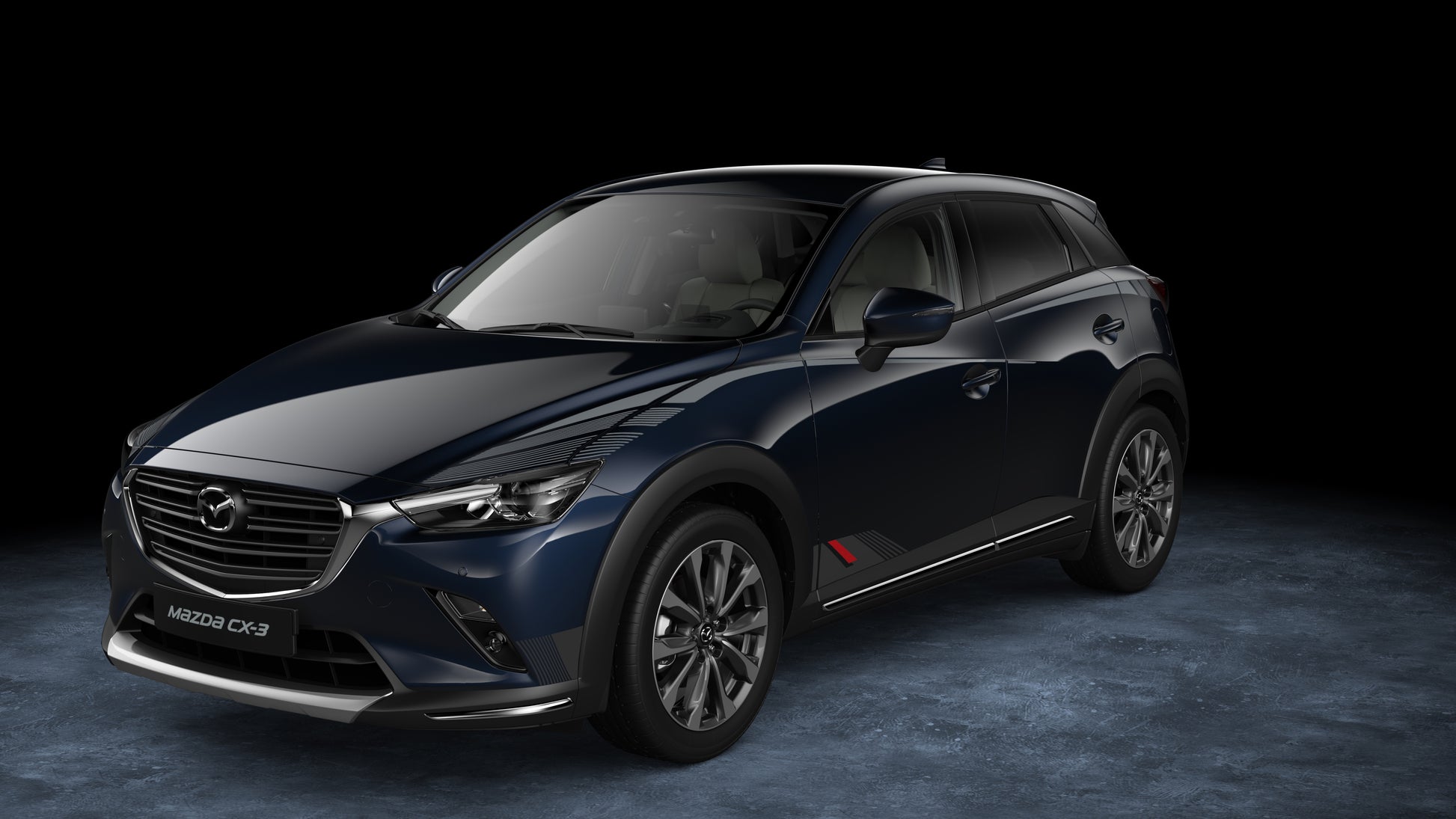 Mazda CX-3 DK ab 2021 Folierung Seitlich unten DD2F-V3-040 -D3 Folierung Seitlich unten Mazda