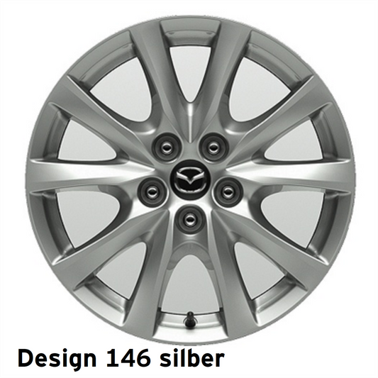 Mazda 6 GL / GJ ab 2012 Leichtmetallfelge 17" Design 146, Silber 9965-07-7570CN Räder Mazda