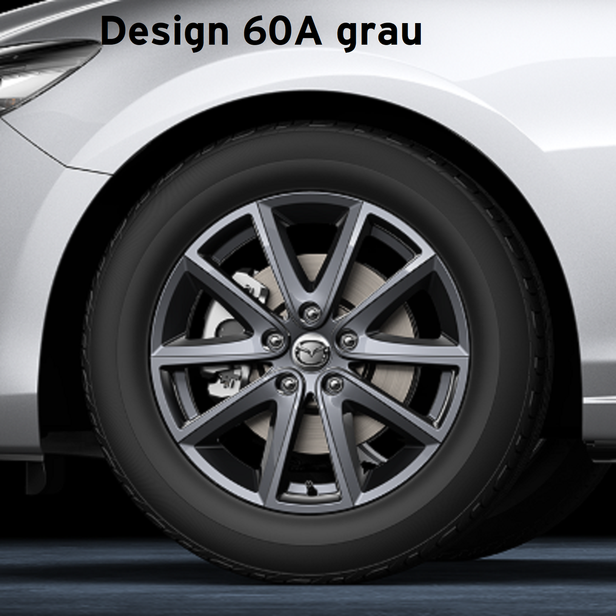 Mazda 6 GL GJ ab 2012 Leichtmetallfelge 19" Design 61 Dunkles Silber GHR5-V3-810A Räder Mazda 17" Design 60A Titangrau GHP9-V3-810ATG