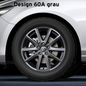 Mazda 6 GL GJ ab 2012 Leichtmetallfelge 19" Design 61 Dunkles Silber GHR5-V3-810A Räder Mazda 17" Design 60A Titangrau GHP9-V3-810ATG