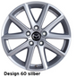 Mazda 6 GL GJ ab 2012 Leichtmetallfelge 19" Design 61 Dunkles Silber GHR5-V3-810A Räder Mazda 17" Design 60 Silber GHP9-V3-810A