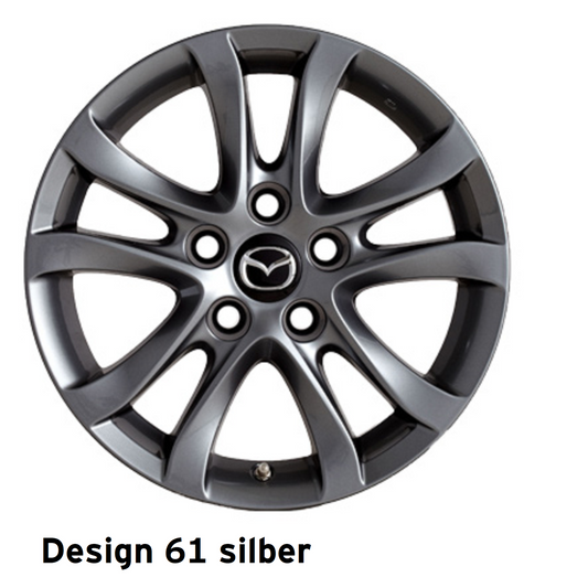 Mazda 6 GL GJ ab 2012 Leichtmetallfelge 19" Design 61 Dunkles Silber GHR5-V3-810A Räder Mazda 19" Design 61 Dunkles Silber GHR5-V3-810A