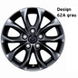 Mazda CX-3 DK ab 2015-2022 Leichtmetallfelge Räder Mazda 16" Design 62A Titangrau DD2F-V3-810ATG