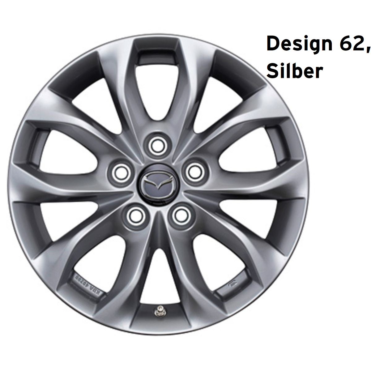 Mazda CX-3 DK ab 2015-2022 Leichtmetallfelge Räder Mazda 16" Design 62 Silber DD2F-V3-810A