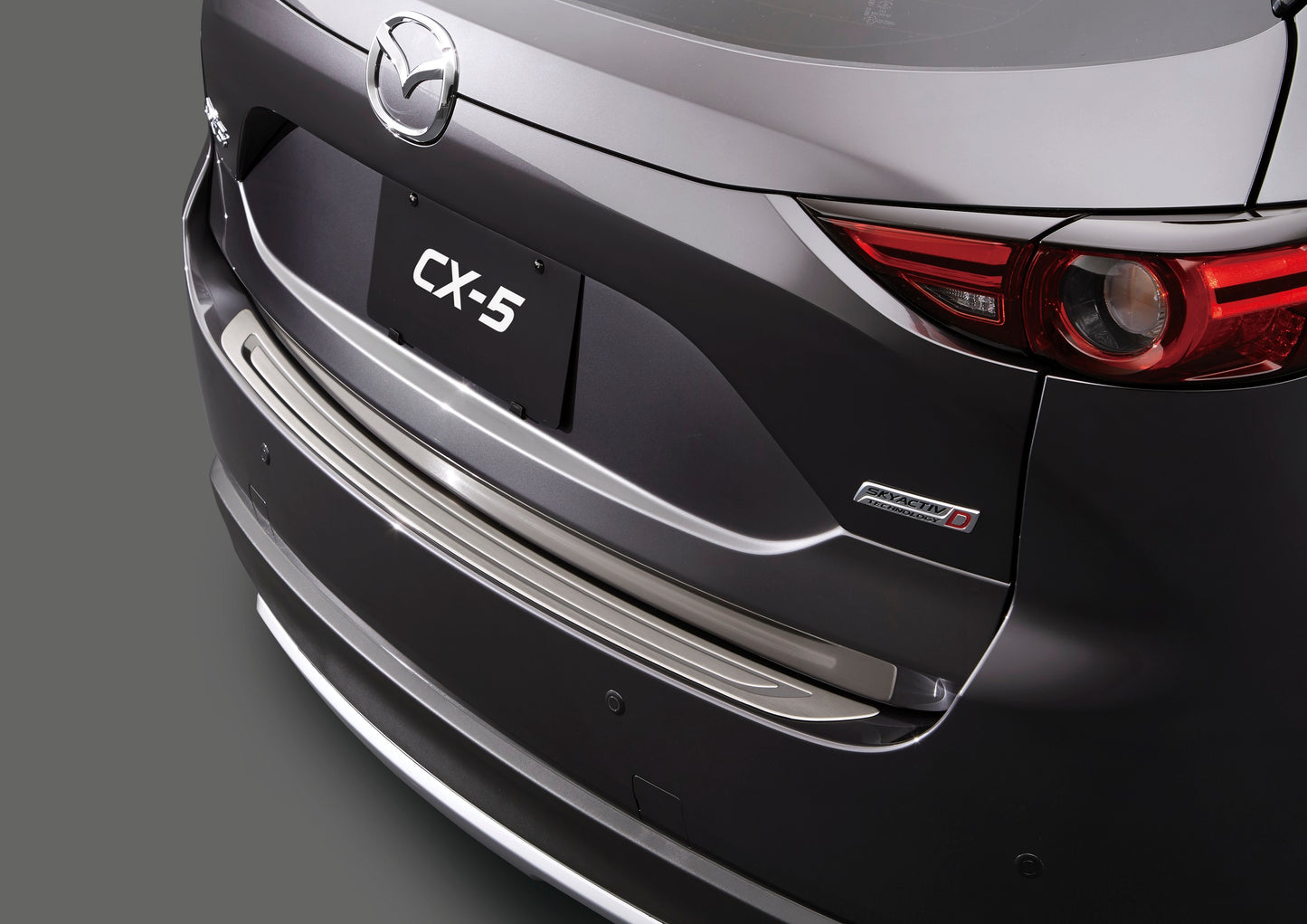 Mazda CX-5 KF 2017-2025 Trittschutzleiste für den hinteren Stoßfänger KB8N-V4-080A Trittschutzleiste für den hinteren Stoßfänger Mazda