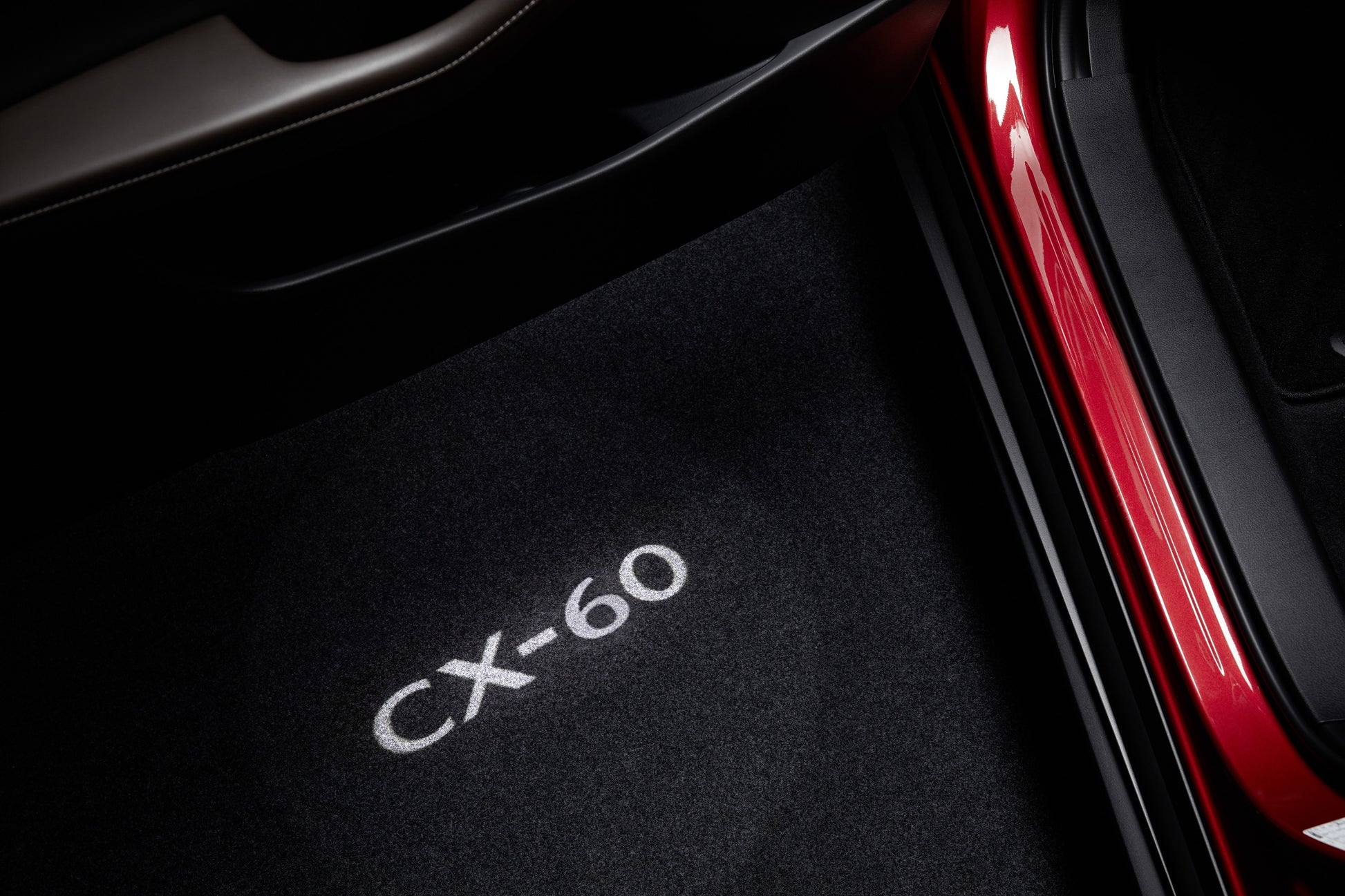 Mazda CX-60 KH ab 2022 Tür-Projektor mit Modellbezeichnung CX-60 KS0G-V4-590 Tür-Projektor mit Modellbezeichnung CX-60 Mazda