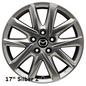 Mazda CX-5 KF ab 2017 Leichtmetallfelge 17" Design 67, silberfarben KB8M-V3-810 Räder Mazda