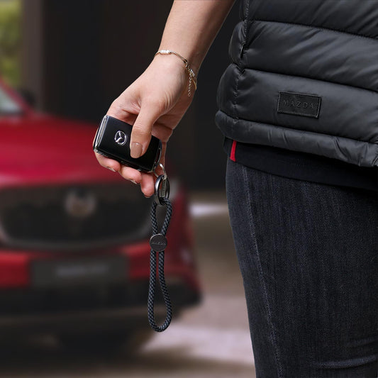 Mazda Merchandise Schlüsselanhänger - Grau/ Schwarz MAZ1-10030 Schlüsselanhänger - Grau/ Schwarz Mazda