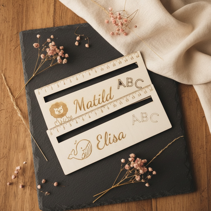 Lesehilfe Schulanfrag Lineal Personalisiert Schulkind Geschenk Geburtstag Lindeal Das Glückswerk