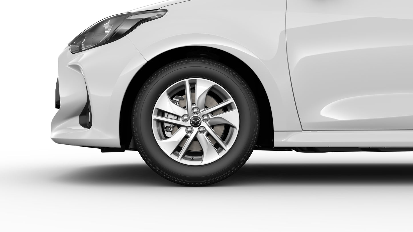Mazda 2 Hybrid ZV ab 2021 Winterkomplettradsatz 15 Zoll, Silber, Goodyear RRZV--1-5-A1-GO Winterkomplettradsatz 15 Zoll, Silber, Goodyear Mazda