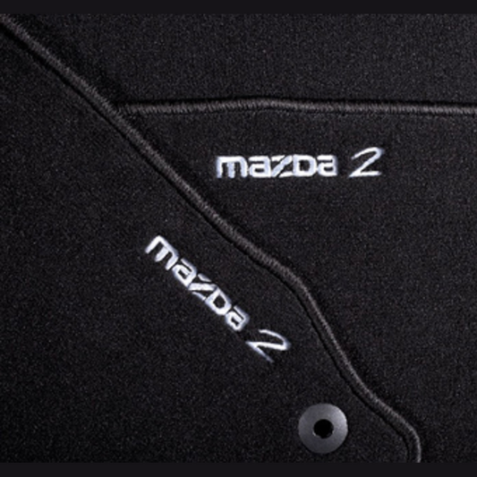 Mazda 2 DE 2007-2014 Textilfußmattensatz oder Allwetter-matten Sicherheit & Schutz Mazda Luxury DF73-V0-320B Textil
