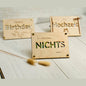Geld Geschenk Karte Nichts mit Lederband oder Nieten Geschenkkarte Das Glückswerk A7 Lederband