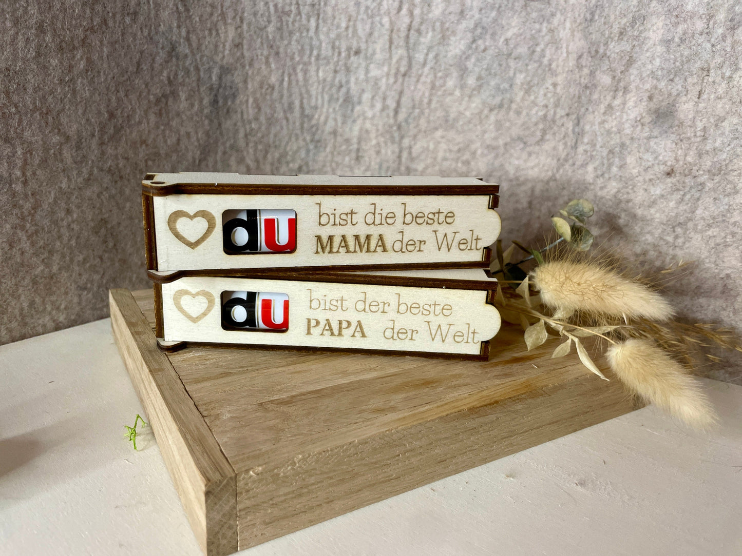Schokoriegel case Geschenkbox du wirst papa Opa Oma