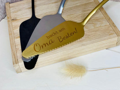 Personalisierter Tortenheber mit Gravur, Geschenk zur Hochzeit und Silberhochzeit, DasGlueckswerk, Hochzeit & Liebe, Cake Servers & Knives, metall