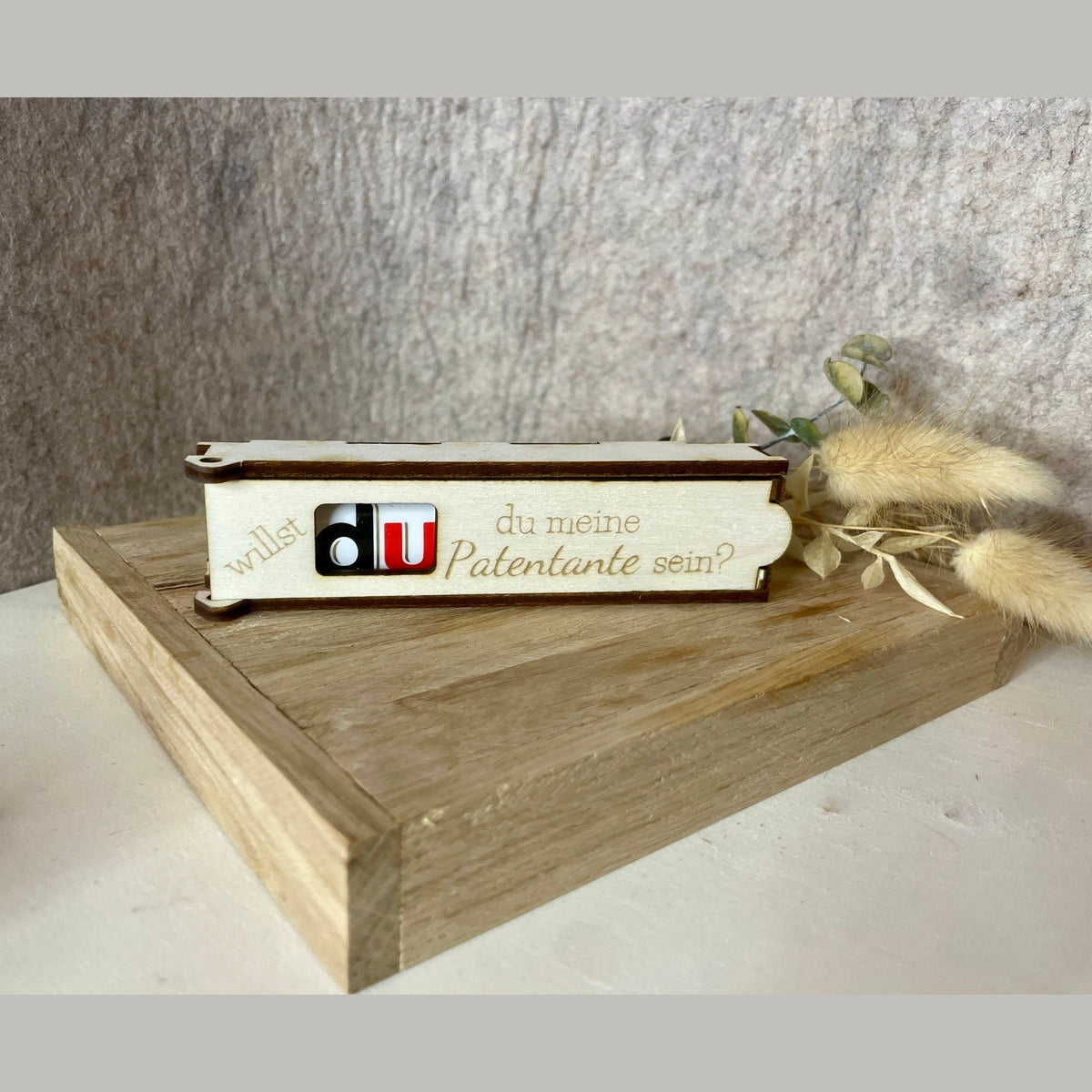 Schokoriegel Geschenk Box für willst du Patentante Patenonkel sein? schokoriegelbox Das Glückswerk