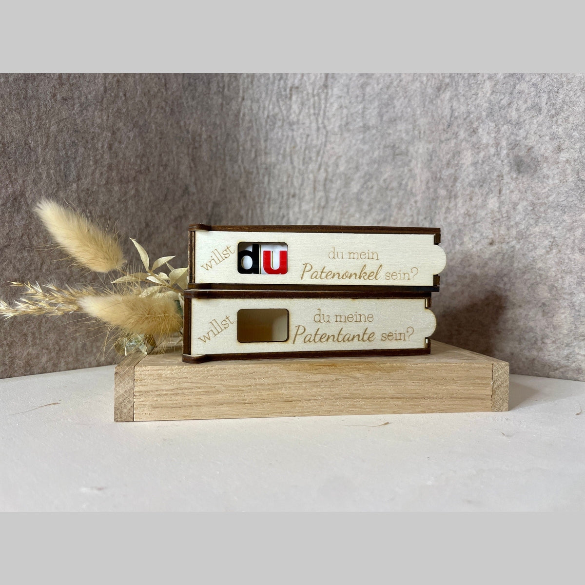 Schokoriegel Geschenk Box für willst du Patentante Patenonkel sein? schokoriegelbox Das Glückswerk