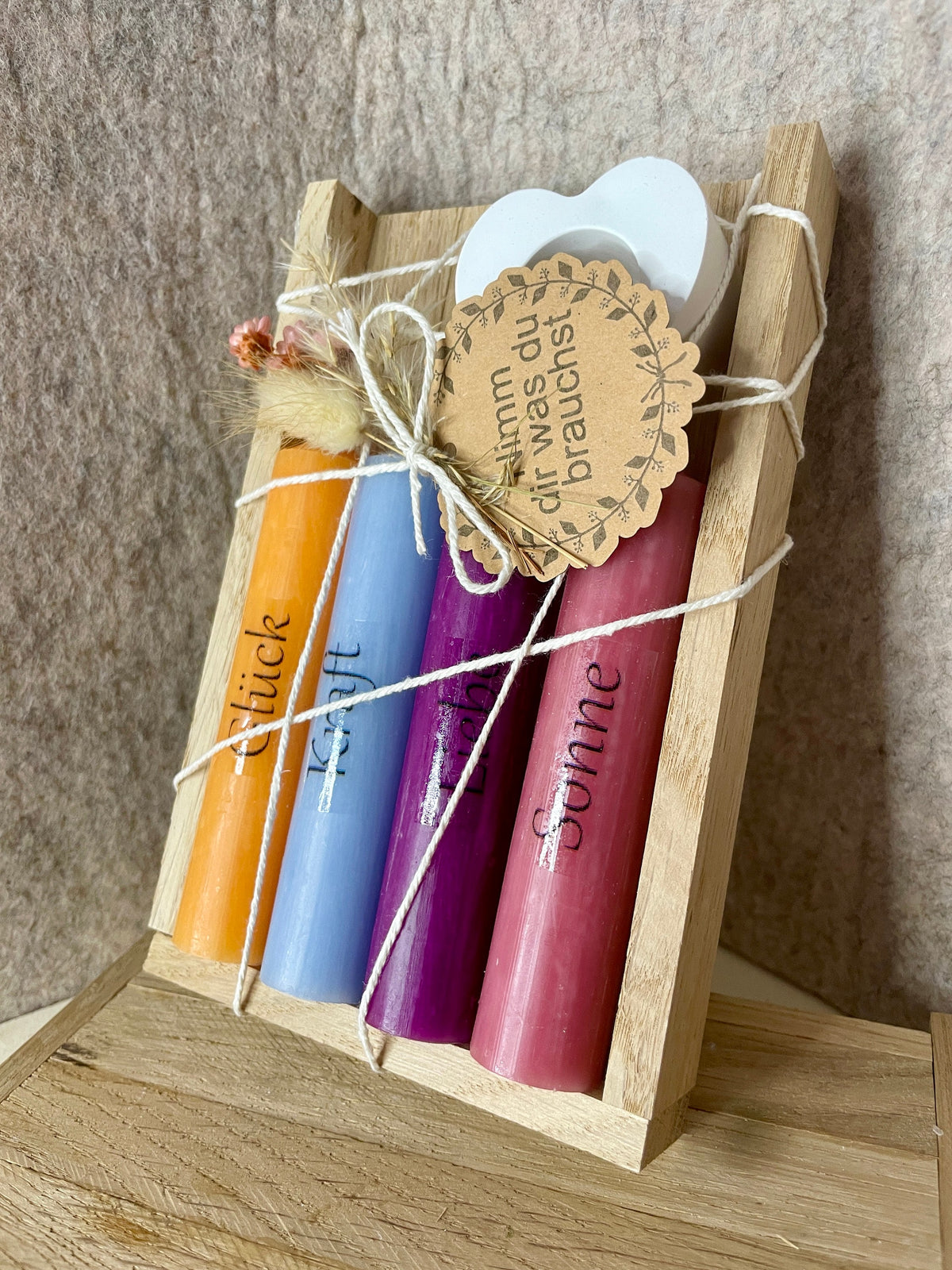 Kerzenset als Geschenkidee für einen ruhigen Moment