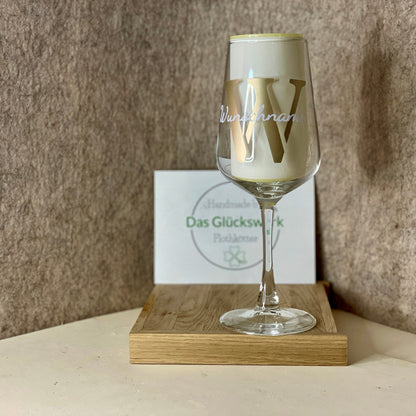Weinglas weißweinglas Individualisiert als Geschenk zur Hochzeit Geburtstag Glas Das Glückswerk