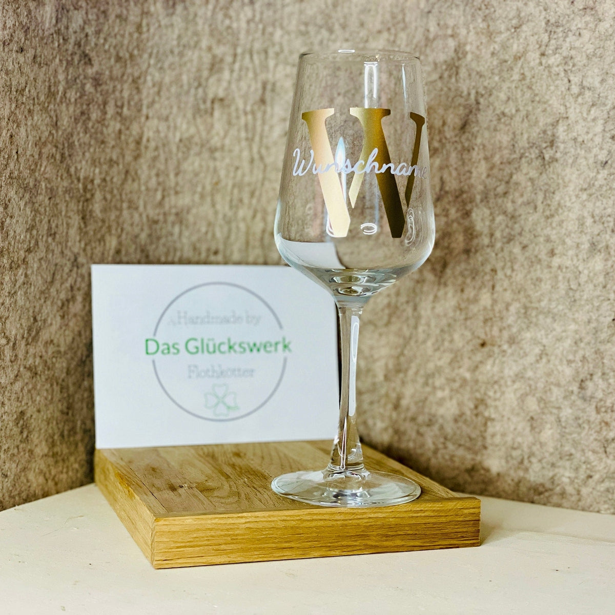 Weinglas weißweinglas Individualisiert als Geschenk zur Hochzeit Geburtstag Glas Das Glückswerk