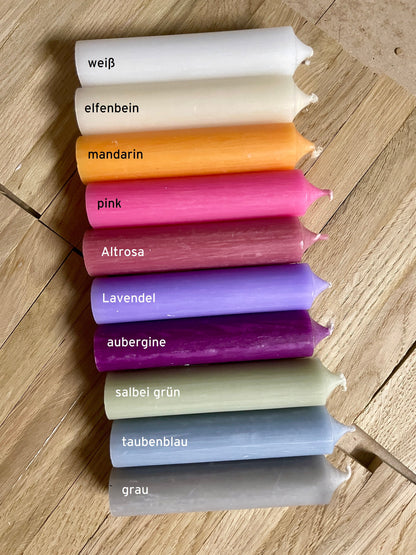 Geschenkset aus Kerze und Röhrchen Reagenglas als  Geldgeschenk zb zur Taufe oder zur Kommunion