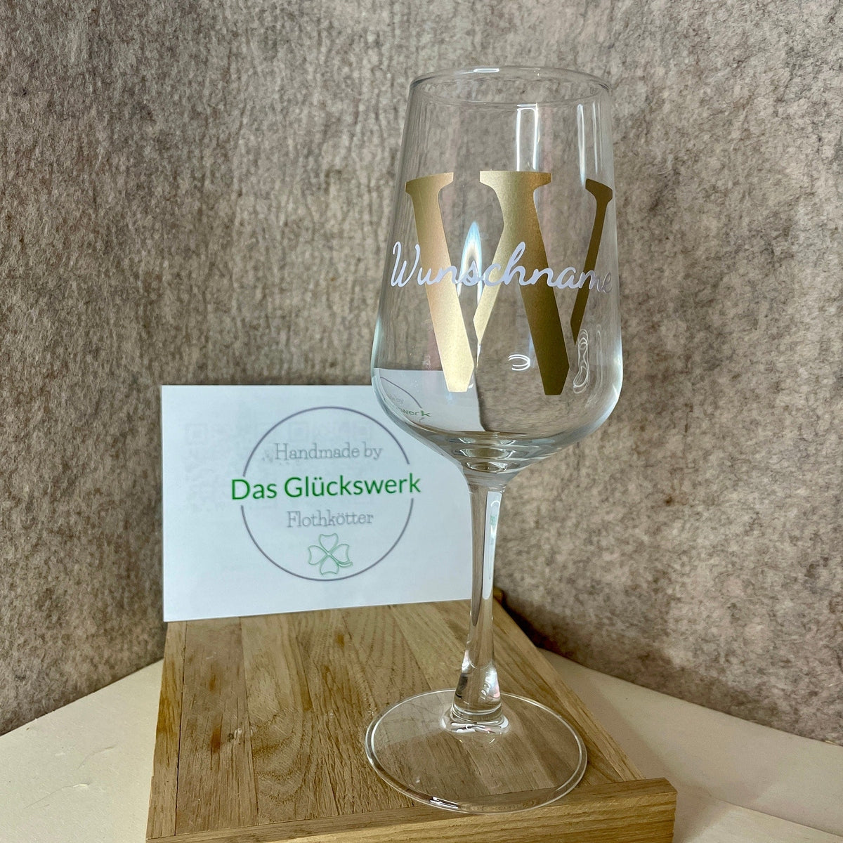 Weinglas weißweinglas Individualisiert als Geschenk zur Hochzeit Geburtstag Glas Das Glückswerk