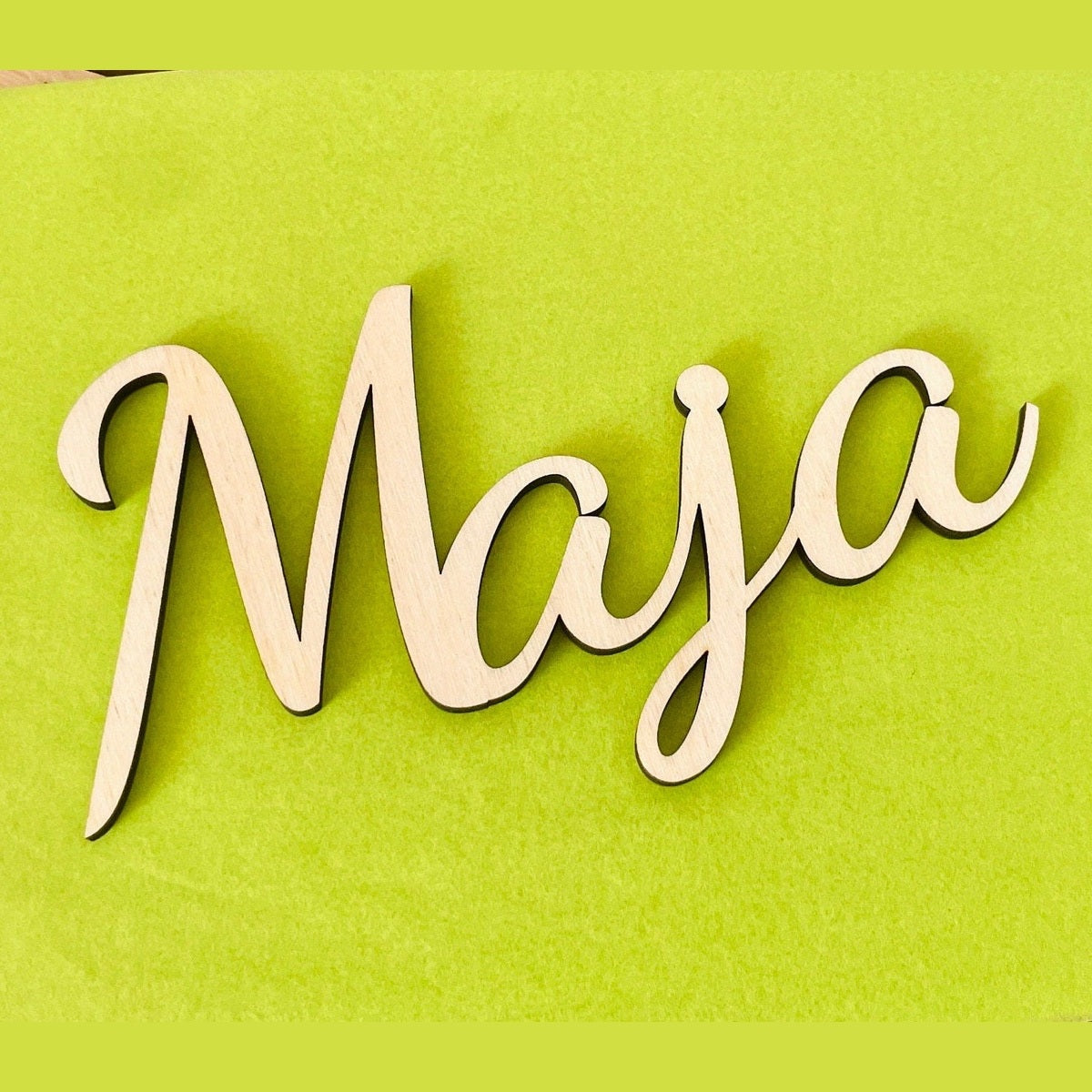 Namensschild aus Holz Türschild Geburtstag Aufhänger Wanddeko Kinderzimmer Personalisiert Türschild Das Glückswerk