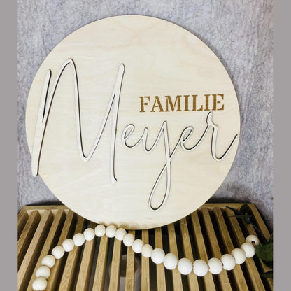 Türkranz Namensschild Familienschild Türschild Hochzeit Ring Kreis Kranz Türkranz Das Glückswerk