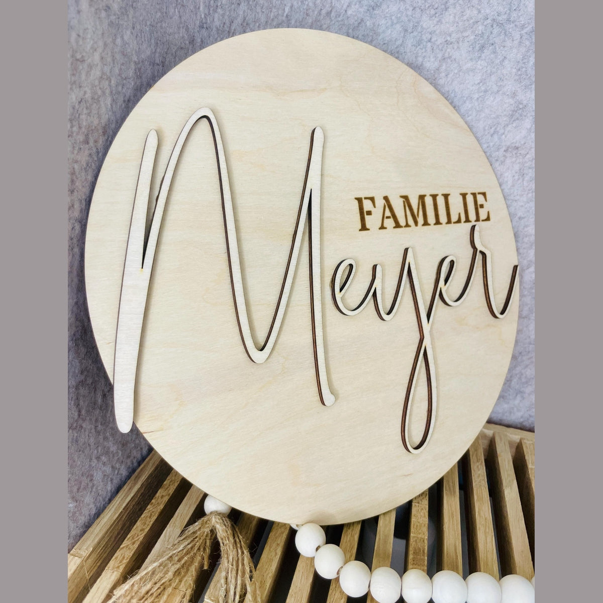 Türkranz Namensschild Familienschild Türschild Hochzeit Ring Kreis Kranz Türkranz Das Glückswerk