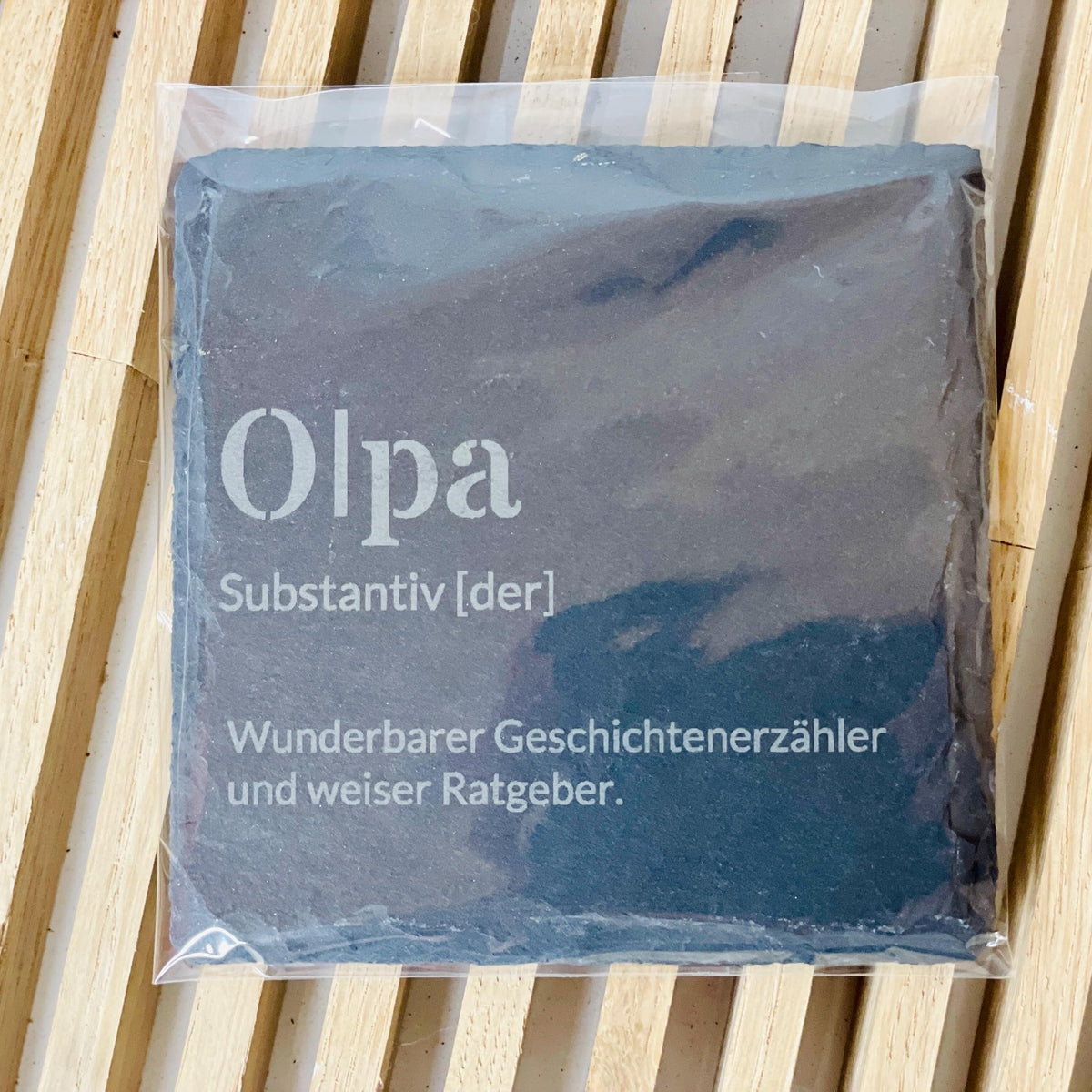 Untersetzer Schiefer Name individualisiert Glasuntersetzer Geschenkidee Untersetzer Das Glückswerk
