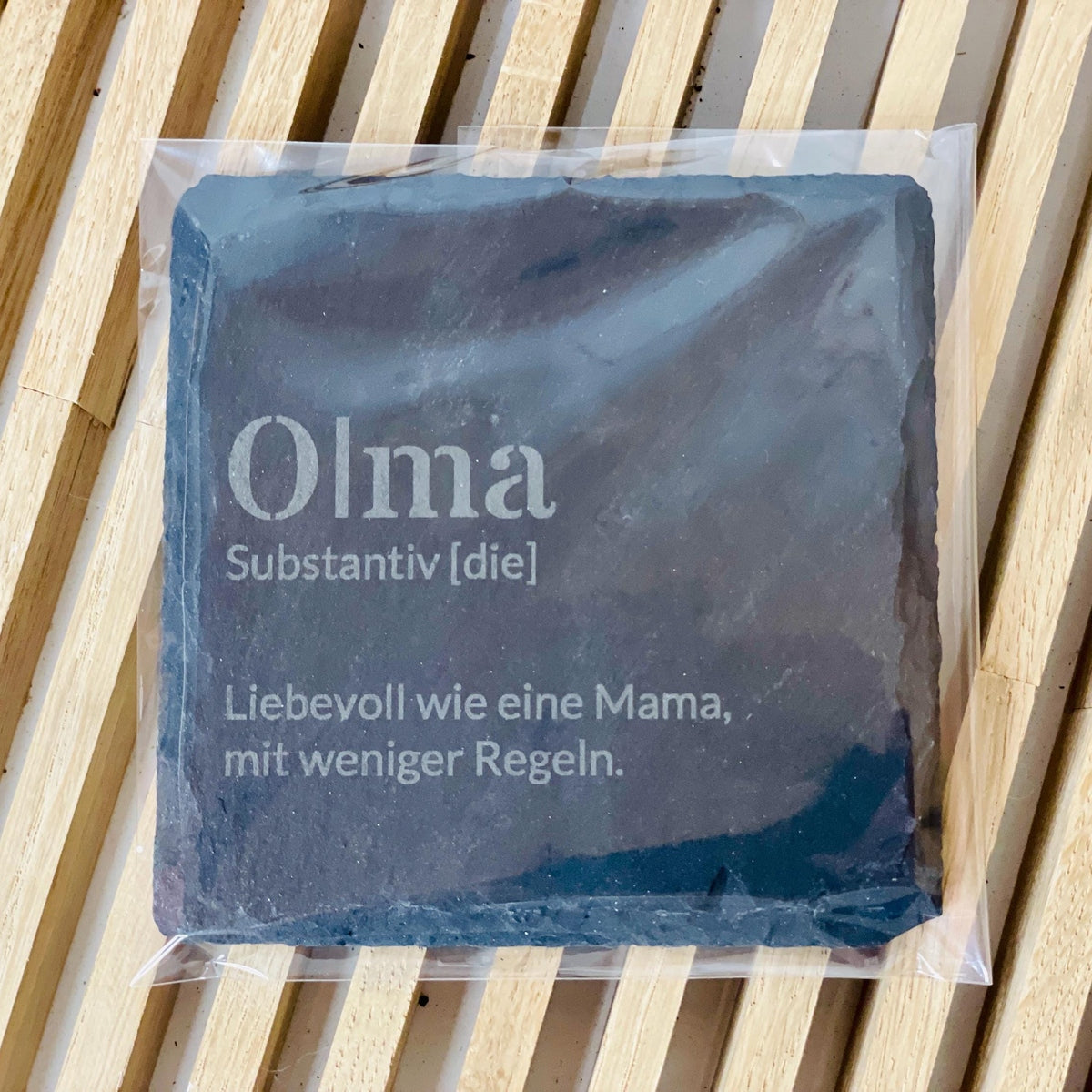 Untersetzer Schiefer Name individualisiert Glasuntersetzer Geschenkidee Untersetzer Das Glückswerk