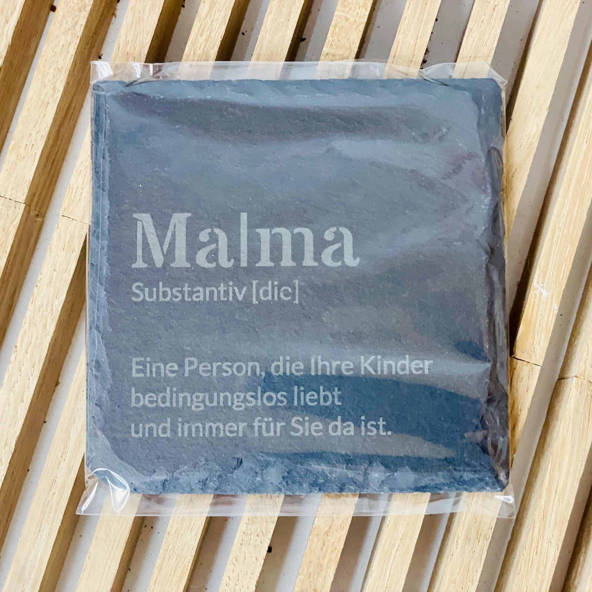 Untersetzer Schiefer Name individualisiert Glasuntersetzer Geschenkidee Untersetzer Das Glückswerk