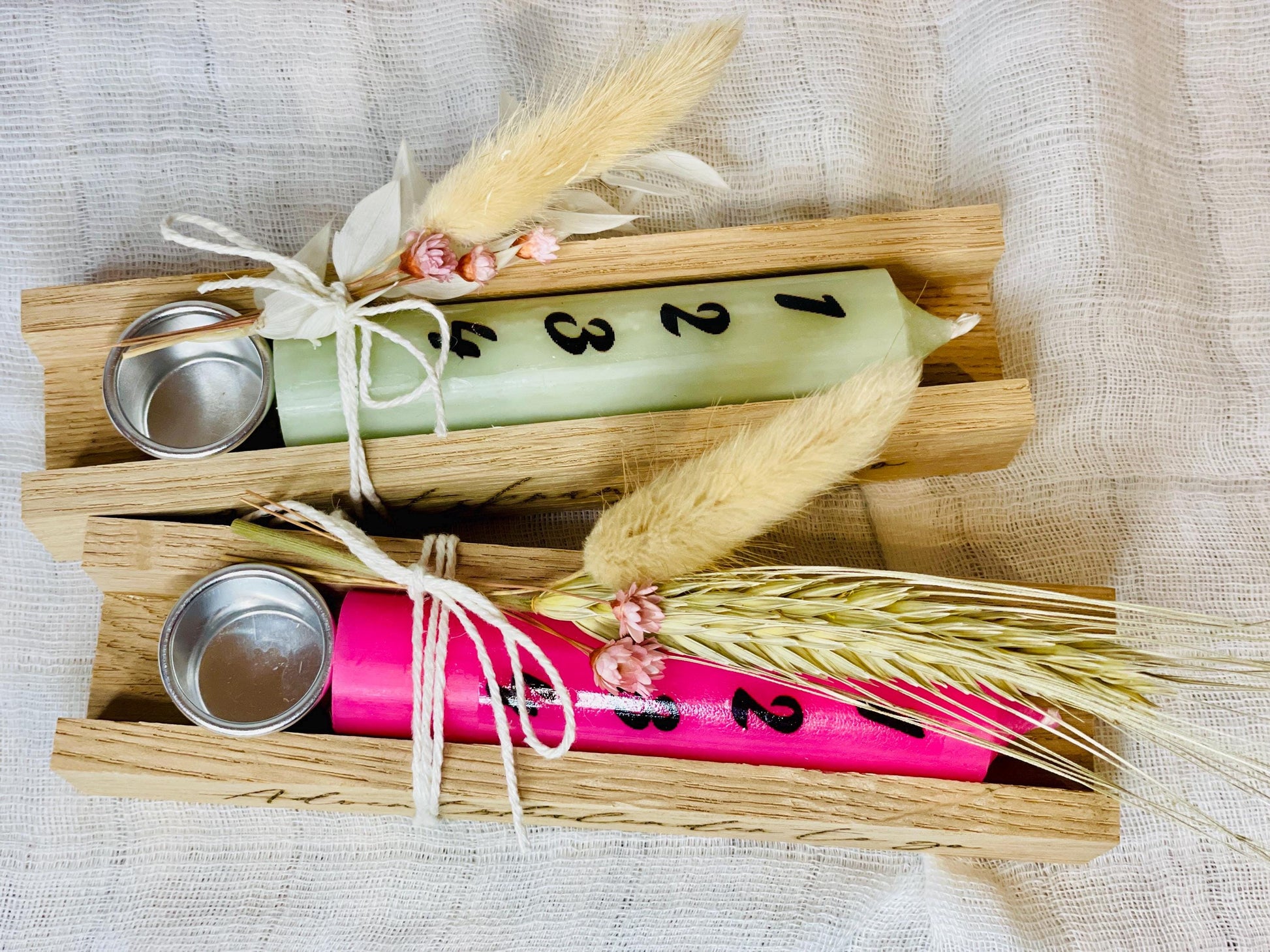 Adventskalener to go - mini Adventskranz zum verschenken Das Glückswerk